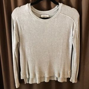 Long sleeve waffle shirt